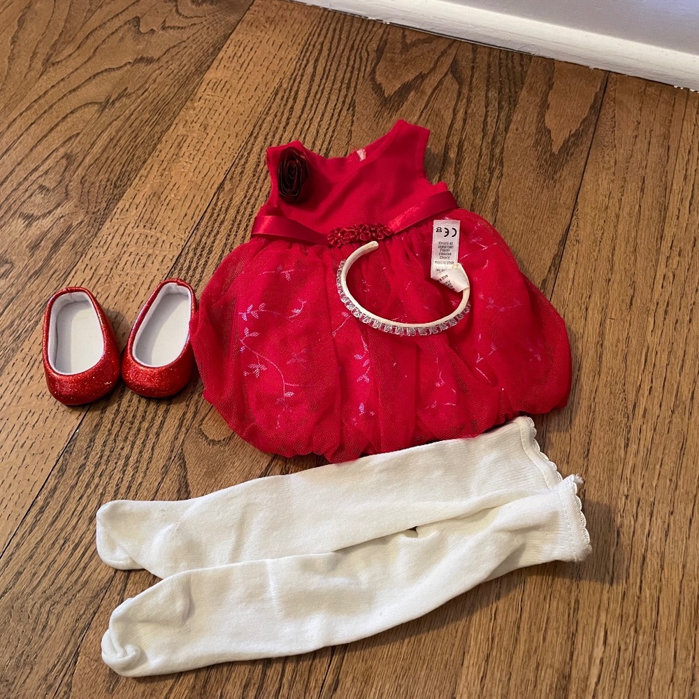 American girl sparkle party dress